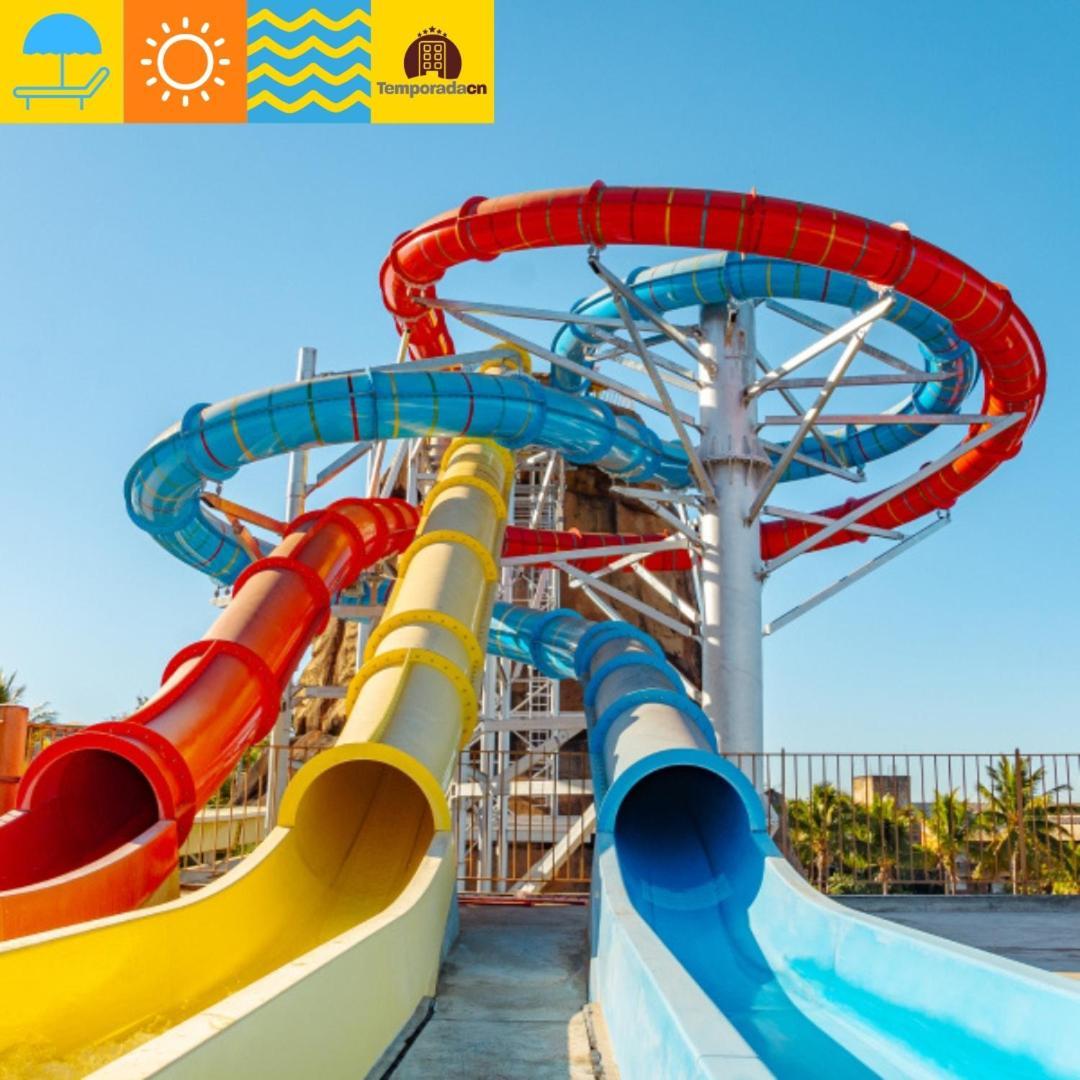 Piazza Com Acesso Ao Acqua Park Aparthotel Калдас Новас Екстериор снимка