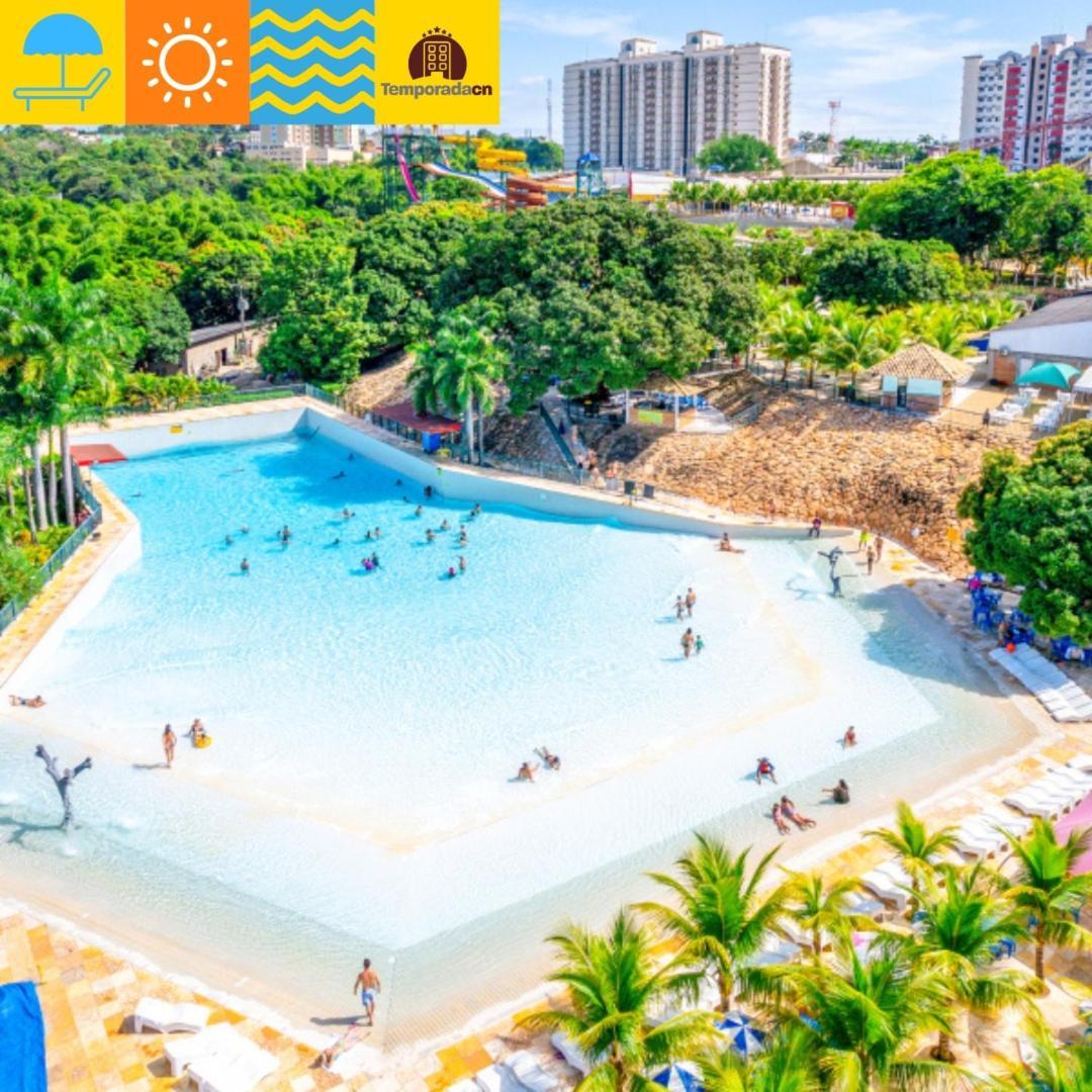 Piazza Com Acesso Ao Acqua Park Aparthotel Калдас Новас Екстериор снимка