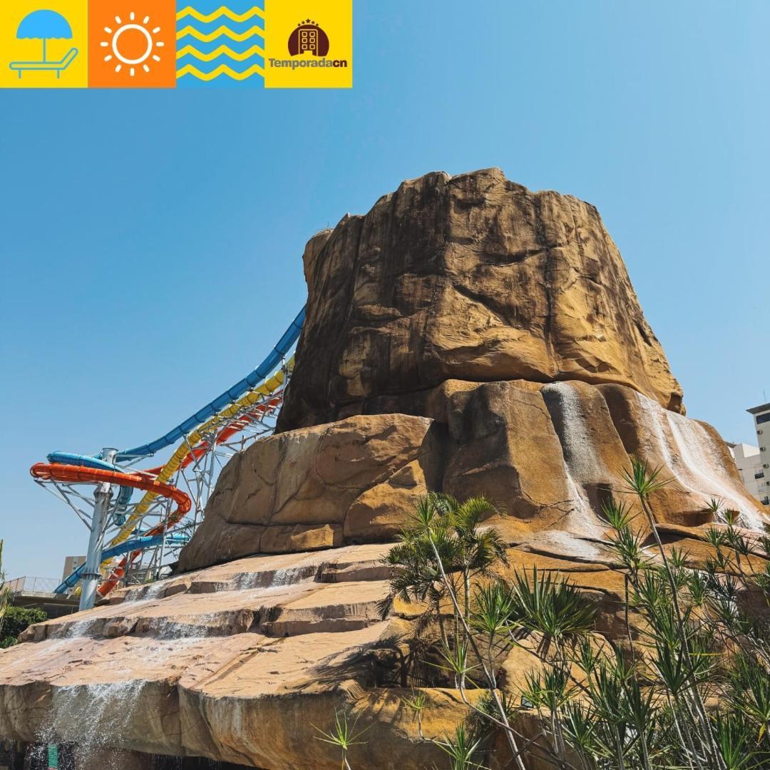 Piazza Com Acesso Ao Acqua Park Aparthotel Калдас Новас Екстериор снимка